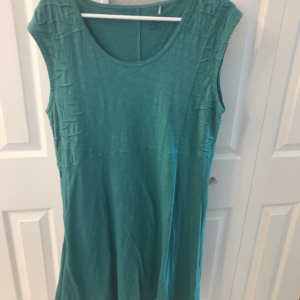 Toad & Co green cotton dress.